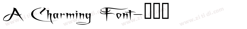 A Charming Font字体转换